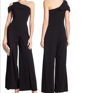One shoulder black jumpsuit NORDSTROM
